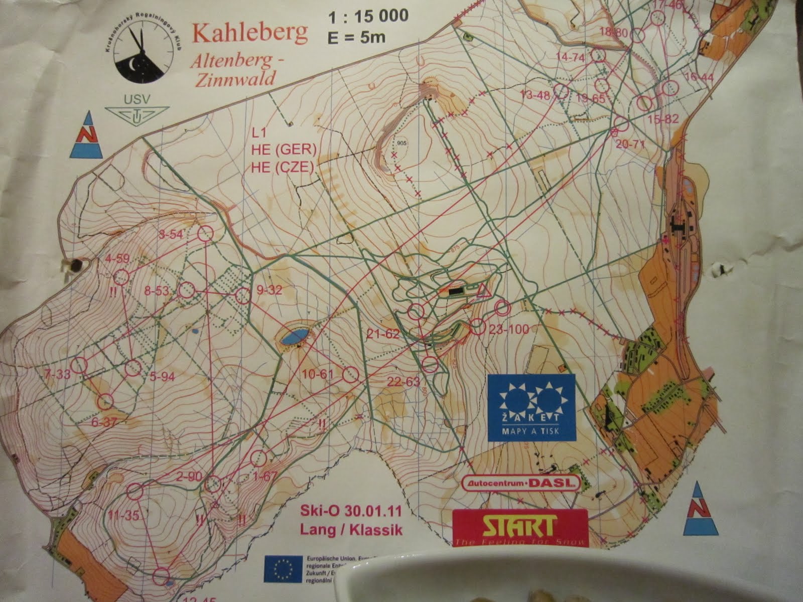 Mapa pro LOB - Altenberg 2011